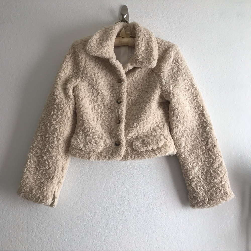 Sherpa Collared Button Down Jacket - image 1